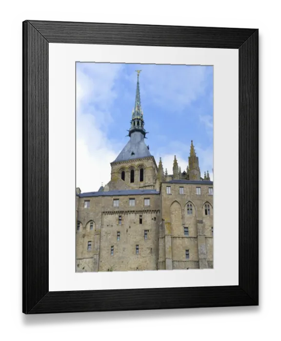 Framed Print : Benedictine Abbey, Mont-Saint-Michel, Normandy Framed Print : Benedictine Abbey, Mont-Saint-Michel, Normandy