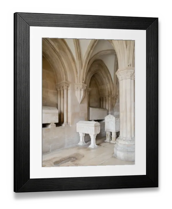 Framed Print : Alcobaca Monastery tomb Framed Print : Alcobaca Monastery tomb