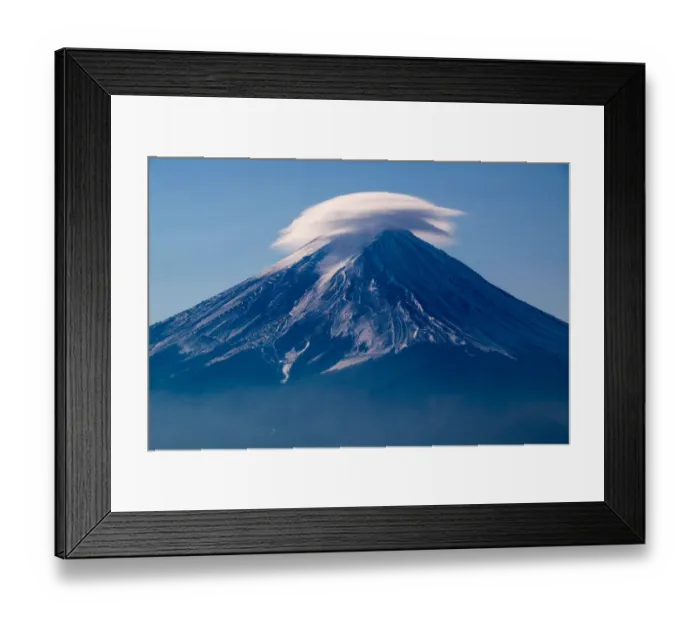 Framed Print : Fuji summit of the lens clouds Framed Print : Fuji summit of the lens clouds