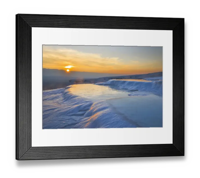 Framed Print : Pamukkale at sunset Framed Print : Pamukkale at sunset
