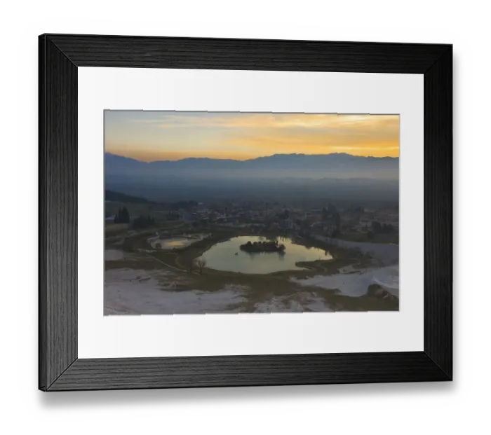 Framed Print : Pamukkale at sunset Framed Print : Pamukkale at sunset