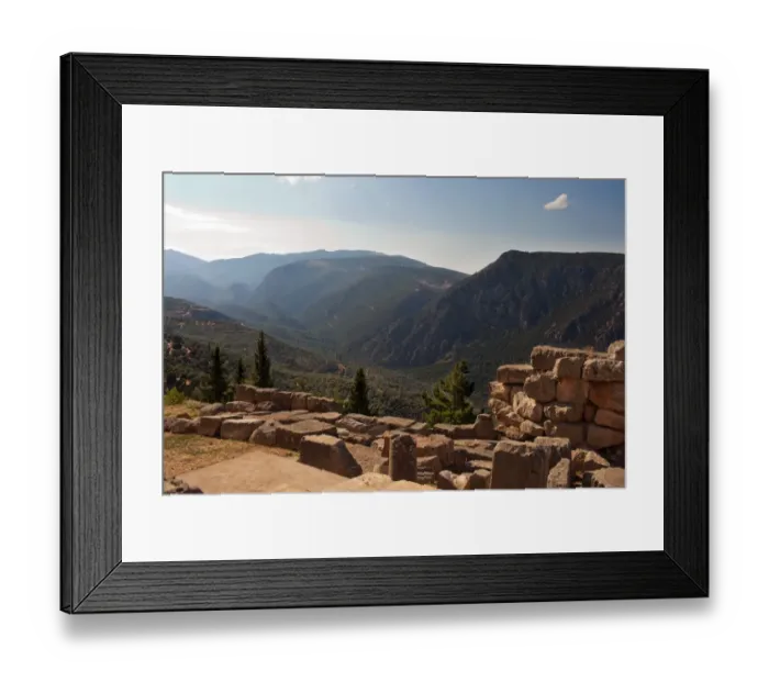 Framed Print : 4th century B. C. Delphi ruins Framed Print : 4th century B. C. Delphi ruins