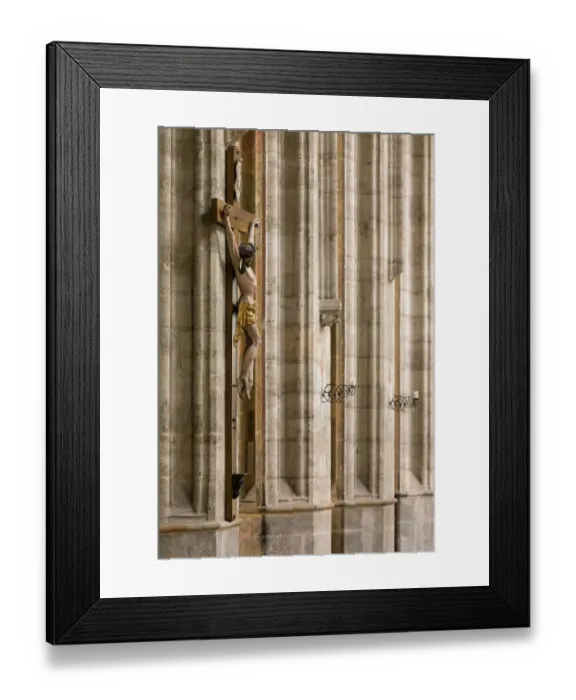 Framed Print : Crucifixion in the chruch Framed Print : Crucifixion in the chruch