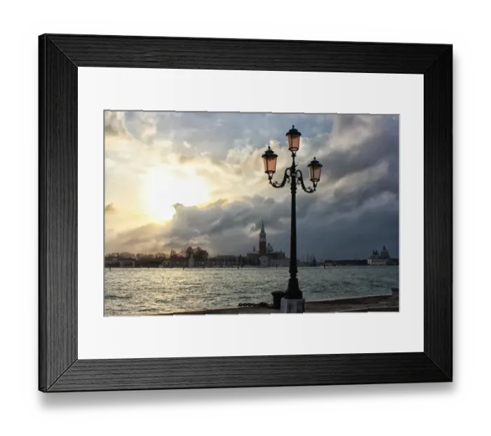 Framed Print : Winter afternoon in Venice