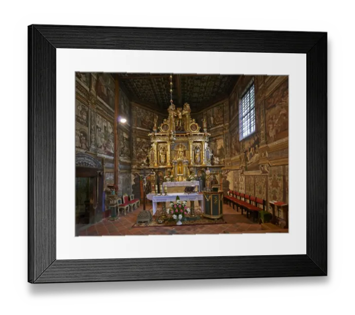 Framed Print : interior of St. Michael Archangel Church, Binarowa Framed Print : interior of St. Michael Archangel Church, Binarowa