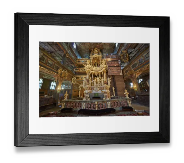 Framed Print : Interior shot of Protestant Church of Peace Framed Print : Interior shot of Protestant Church of Peace