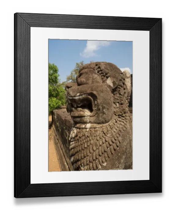 Framed Print : Carving at Bakong temple Framed Print : Carving at Bakong temple