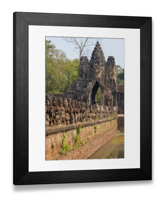Framed Print : Angkor Thom South Gate Tower Framed Print : Angkor Thom South Gate Tower