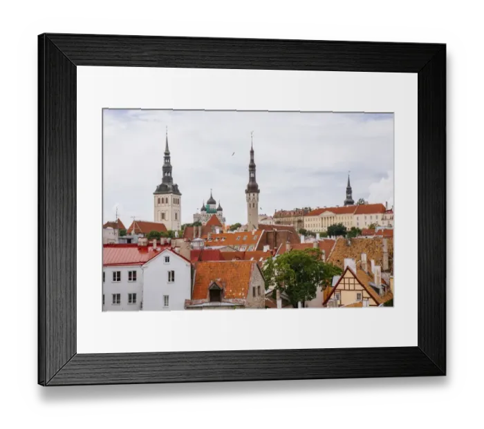 Framed Print : View over Tallinn old town, Estonia Framed Print : View over Tallinn old town, Estonia