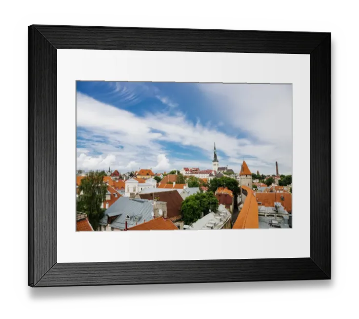 Framed Print : Panoramic view of Tallinn, Estonia Framed Print : Panoramic view of Tallinn, Estonia