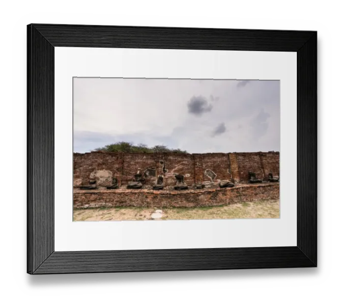 Framed Print : Headless statues of Buddha Framed Print : Headless statues of Buddha