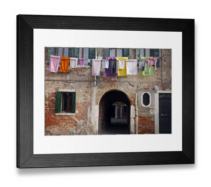 Framed Print : Colourful Venetian facade Framed Print : Colourful Venetian facade