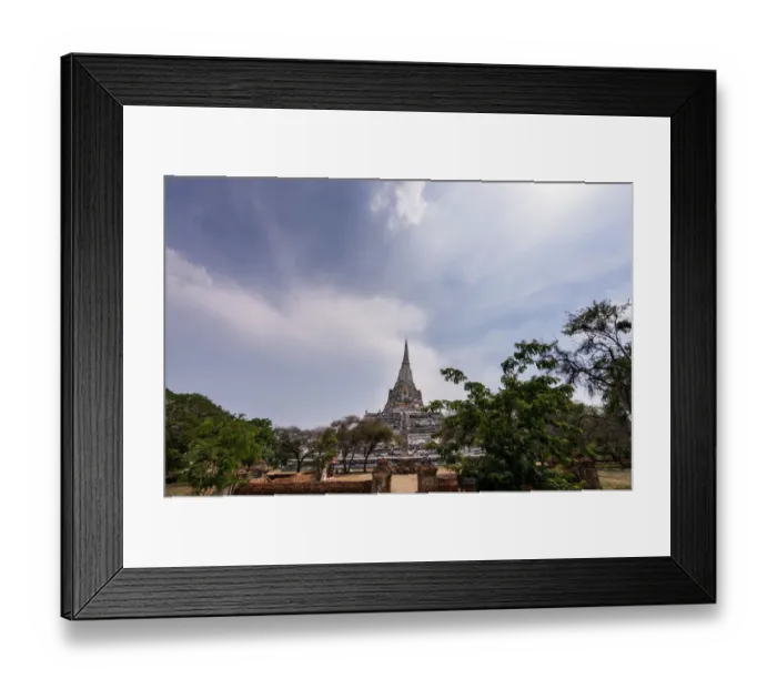 Framed Print : Wat Phu Khao Thong (Chedi Phu Khao Thong) Framed Print : Wat Phu Khao Thong (Chedi Phu Khao Thong)