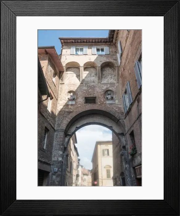 Framed Print : Street, Siena, Italy Framed Print : Street, Siena, Italy