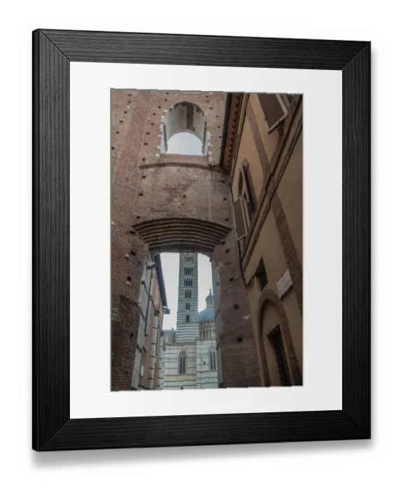 Framed Print : View of Duomo, Siena, Italy Framed Print : View of Duomo, Siena, Italy
