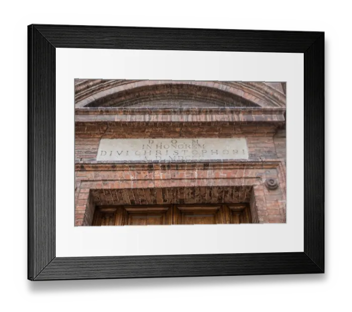 Framed Print : San Cristoforo, Siena, Italy