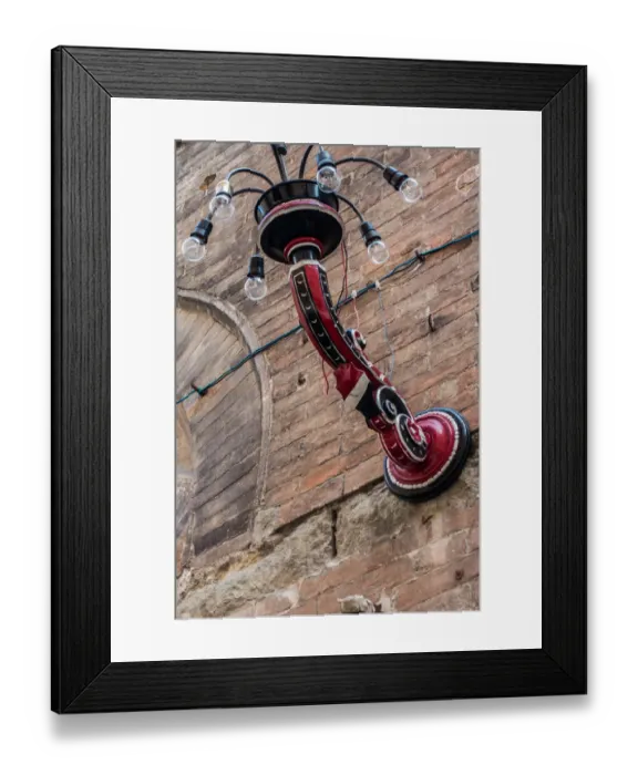 Framed Print : Street lamp, Siena, Italy Framed Print : Street lamp, Siena, Italy