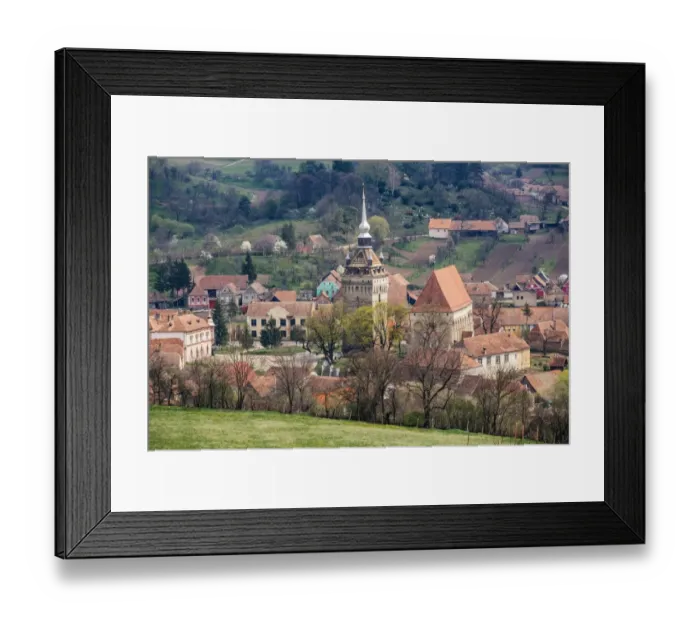 Framed Print : Saschiz village, Transylvania, Romania Framed Print : Saschiz village, Transylvania, Romania