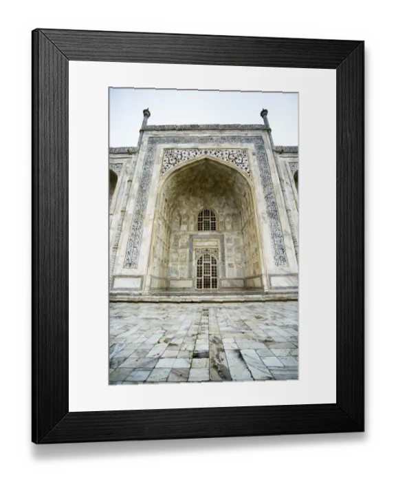 Framed Print : Low angle POV of Taj Mahal