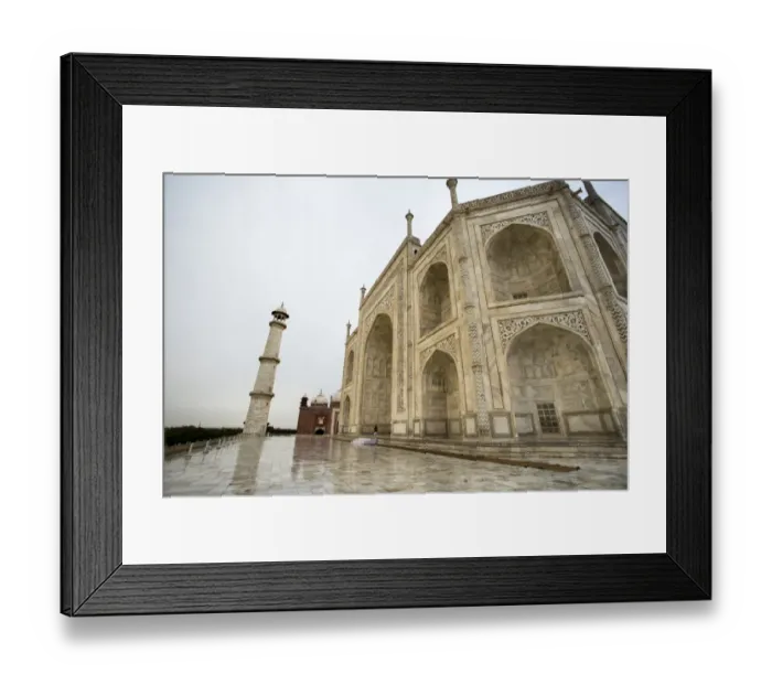 Framed Print : 3 / 4 frontal view of Taj Mahal Framed Print : 3 / 4 frontal view of Taj Mahal