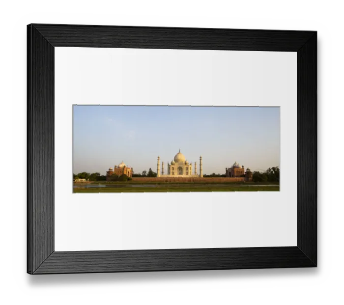 Framed Print : Panorama of back side of Taj Mahal at sunset Framed Print : Panorama of back side of Taj Mahal at sunset