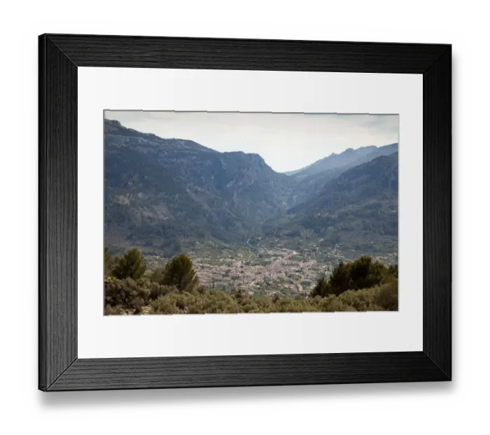 Framed Print : The city of Soller in foothills Sierra Tramuntana Framed Print : The city of Soller in foothills Sierra Tramuntana