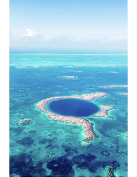 Aerial of the Blue Hole