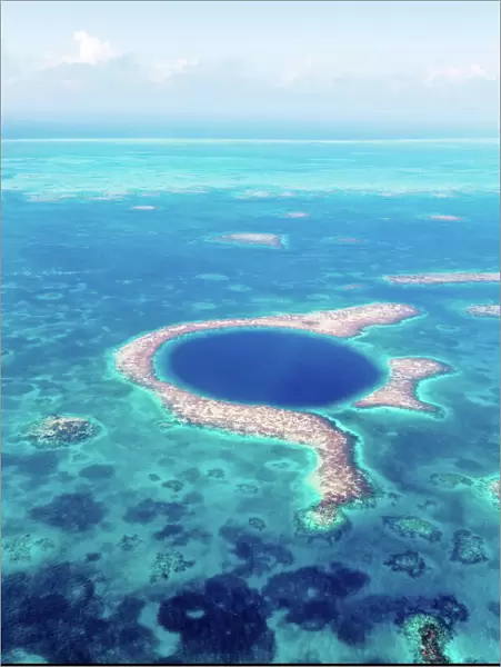 Aerial of the Blue Hole