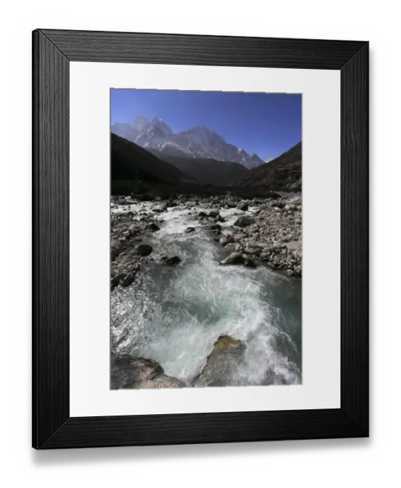 Framed Print : The Imja Khola river valley, Dingboche Pass Framed Print : The Imja Khola river valley, Dingboche Pass