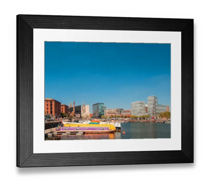 Framed Print : River, Albert Dock and cityscape Framed Print : River, Albert Dock and cityscape
