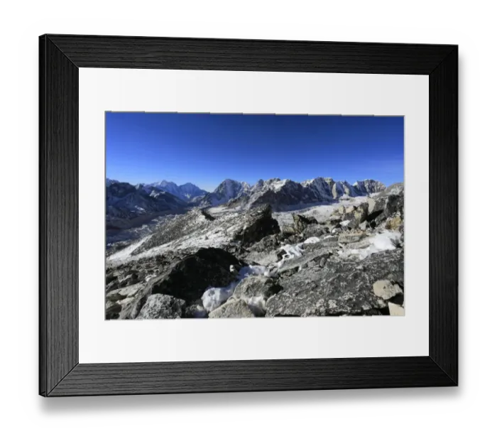 Framed Print : The Changri Nup and Khumbu Glaciers Framed Print : The Changri Nup and Khumbu Glaciers