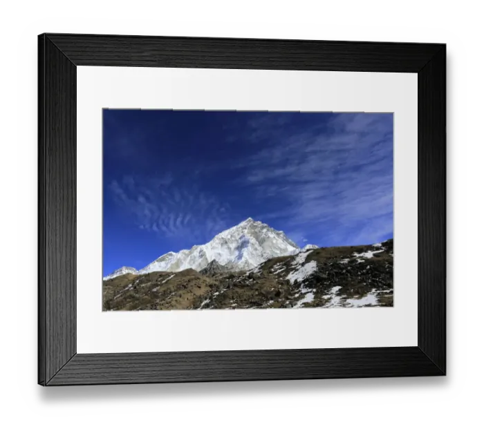 Framed Print : Summit of Nuptse mountain (7864 M) Framed Print : Summit of Nuptse mountain (7864 M)