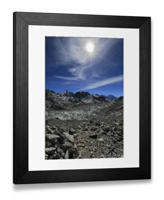 Framed Print : Trekkers on the Everest base camp pass Framed Print : Trekkers on the Everest base camp pass