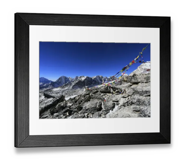 Framed Print : Summit of Kala Patthar mountain 5550M Framed Print : Summit of Kala Patthar mountain 5550M