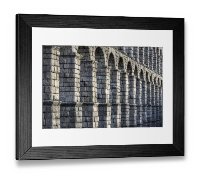 Framed Print : Ancient Roman Aqueduct arches close up Framed Print : Ancient Roman Aqueduct arches close up