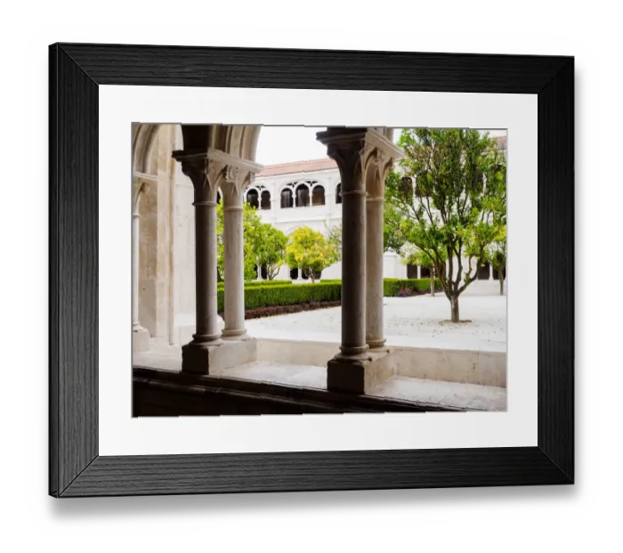 Framed Print : Alcobaca Monastery Cloister Framed Print : Alcobaca Monastery Cloister