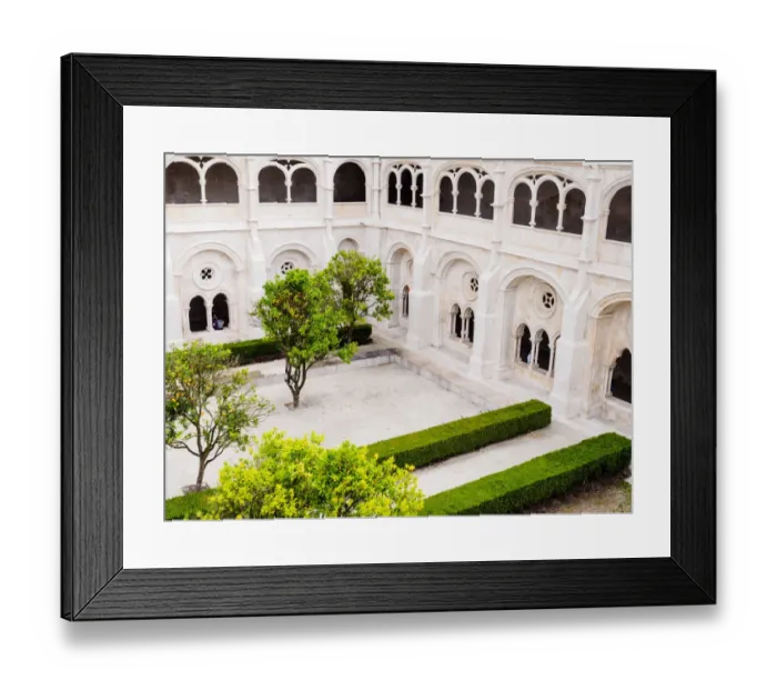 Framed Print : Alcobaca Monastery Cloister Framed Print : Alcobaca Monastery Cloister