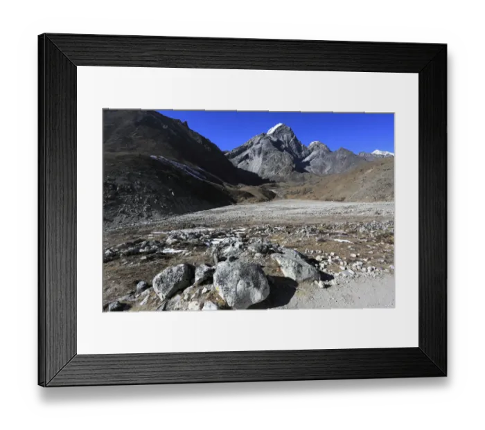 Framed Print : Summit of Lobuche East mountain Framed Print : Summit of Lobuche East mountain
