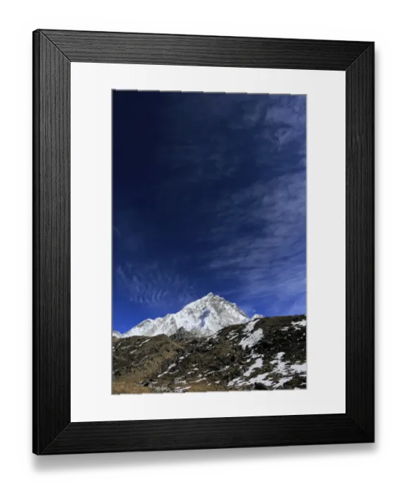 Framed Print : Summit of Nuptse mountain (7864 M) Framed Print : Summit of Nuptse mountain (7864 M)