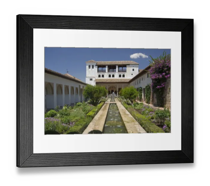 Framed Print : The Generalife - The Alhambra - Granada, Spain Framed Print : The Generalife - The Alhambra - Granada, Spain