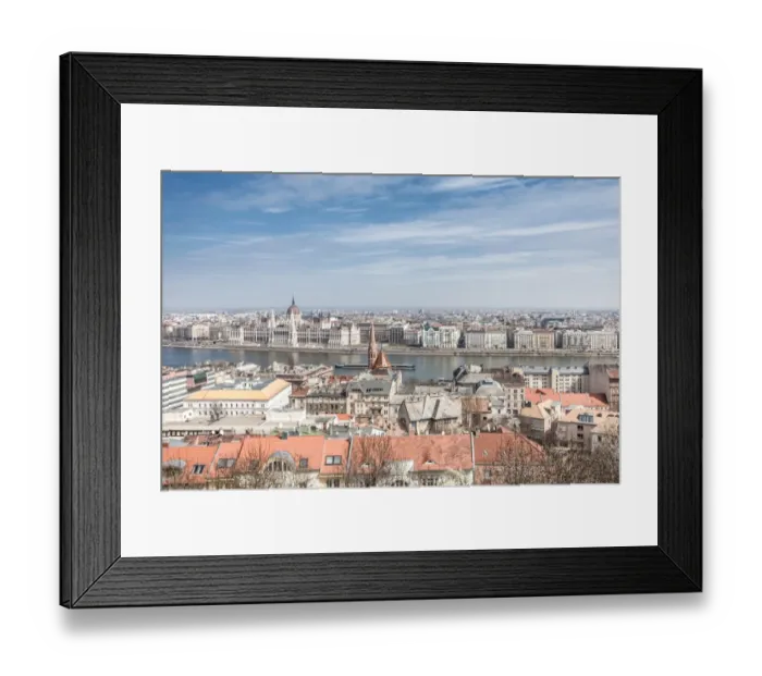 Framed Print : Aerial view of Budapest Framed Print : Aerial view of Budapest
