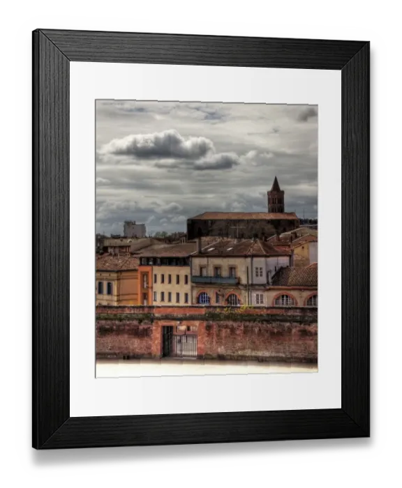 Framed Print : Toulouse Basilica of Saint Sernin and old town Framed Print : Toulouse Basilica of Saint Sernin and old town