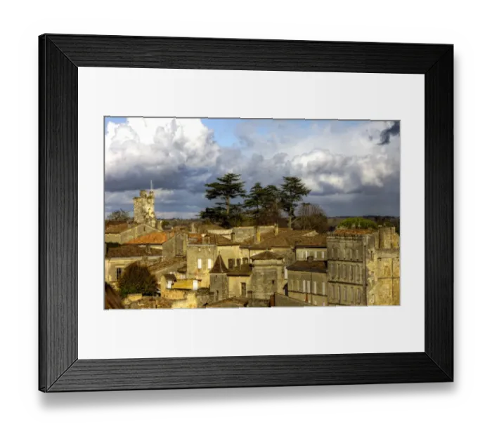 Framed Print : St Emilion old town historic buildings Framed Print : St Emilion old town historic buildings