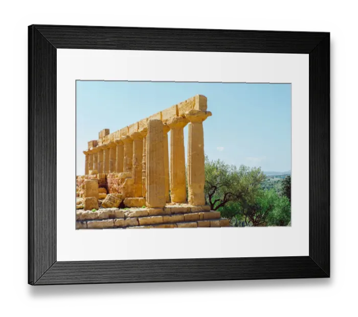 Framed Print : Temple of Juno in Agrigento