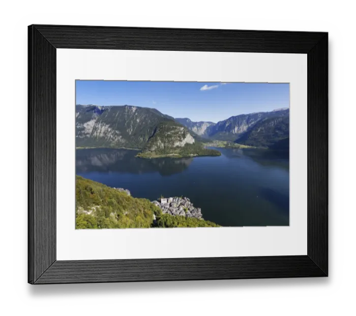 Framed Print : Lake Hallstatt or Hallstatter See, Hallstatt, Salzkammergut, UNESCO world heritage site Hallstatt-Dachstein Salzkammergut, Upper Austria, Austria Framed Print : Lake Hallstatt or Hallstatter See, Hallstatt, Salzkammergut, UNESCO world heritage site Hallstatt-Dachstein Salzkammergut, Upper Austria, Austria