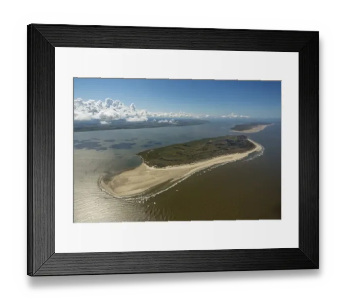 Framed Print : Aerial view, Wadden Sea, Baltrum, island in the North Sea, East Frisian Islands, Lower Saxony, Germany Framed Print : Aerial view, Wadden Sea, Baltrum, island in the North Sea, East Frisian Islands, Lower Saxony, Germany