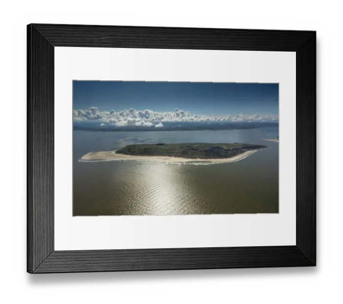 Framed Print : Aerial view, Baltrum, island in the North Sea, East Frisian Islands, Lower Saxony, Germany Framed Print : Aerial view, Baltrum, island in the North Sea, East Frisian Islands, Lower Saxony, Germany