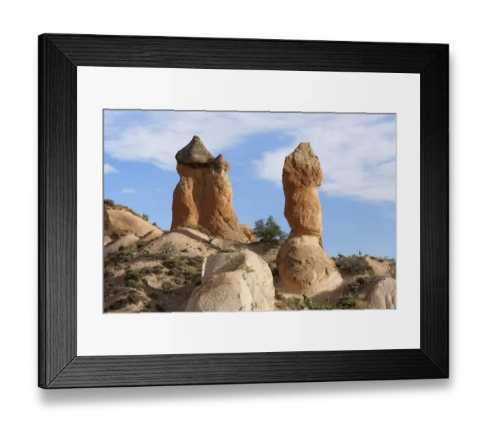 Framed Print : Fairy chimneys in Devrent Valley, Goreme National Park, Nevsehir Province, Cappadocia, Central Anatolia Region, Anatolia, Turkey