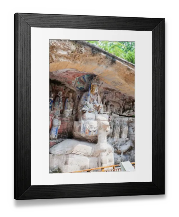 Framed Print : Rock Carvings, Baodingshan, Dazu, China Framed Print : Rock Carvings, Baodingshan, Dazu, China