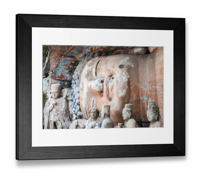 Framed Print : Rock Carvings, Baodingshan, Dazu, China Framed Print : Rock Carvings, Baodingshan, Dazu, China